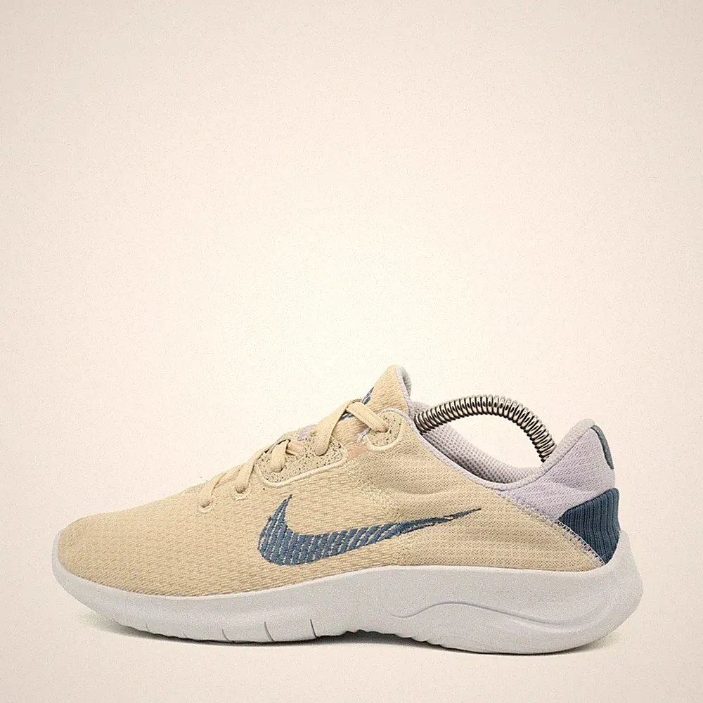 Nike Damen Flex Experience Run 11 Laufschuhe Beige/Blau Flexibel Sneaker EU 38