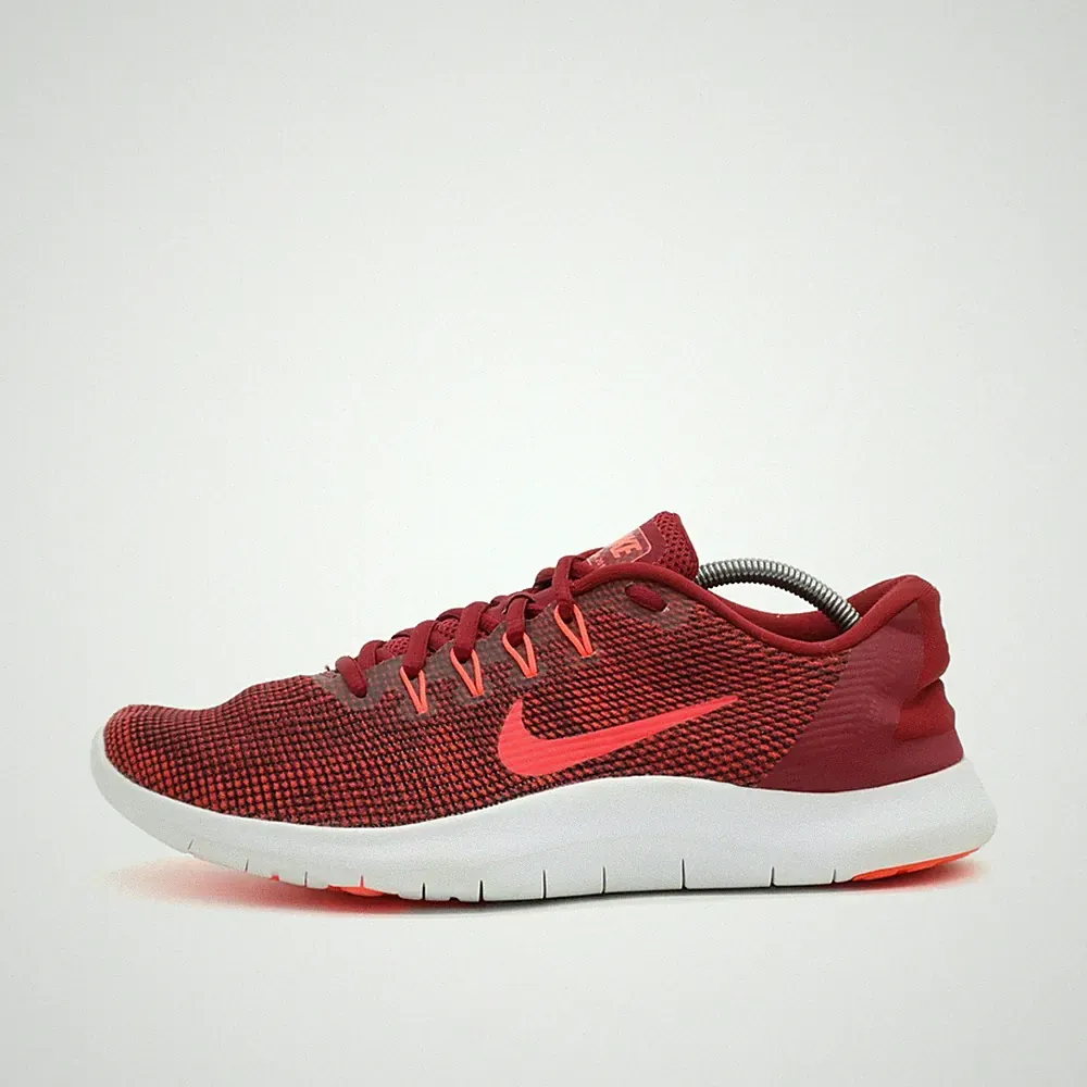 Nike Damen Flex RN 2018 Turnschuhe Bordeaux/Rot Mesh Low-top Laufschuhe EU 42