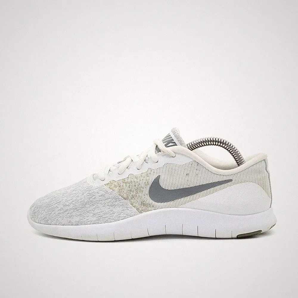 Nike Damen Free RN 2017 Sneaker Weiß Grau Mesh Niedrig Leicht Laufschuh EU 36.5