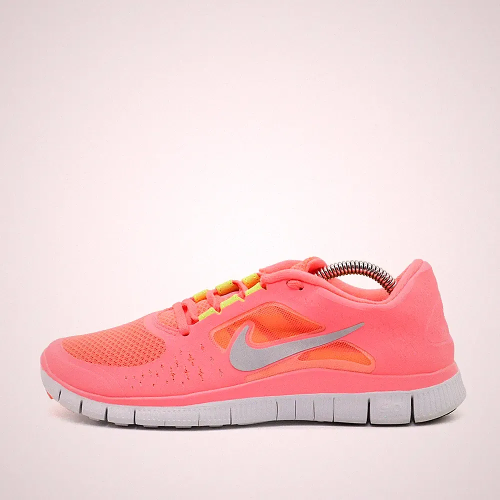Nike Damen Free Run 2 Sneaker Pink Mesh/Synthetik Low-Top Sohle Laufschuh EU 39