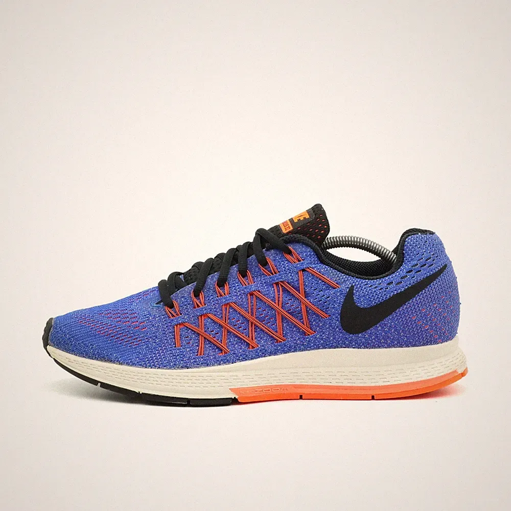 Nike Damen Pegasus 32 Sportschuhe Blau/Orange Mesh Low-Top Zoom Laufschuhe EU 41