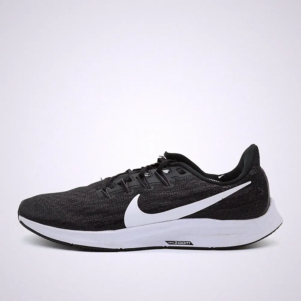 Nike Damen Pegasus 36 Sneaker Schwarz Mesh Low-Top Zoom Laufschuh EU 44.5