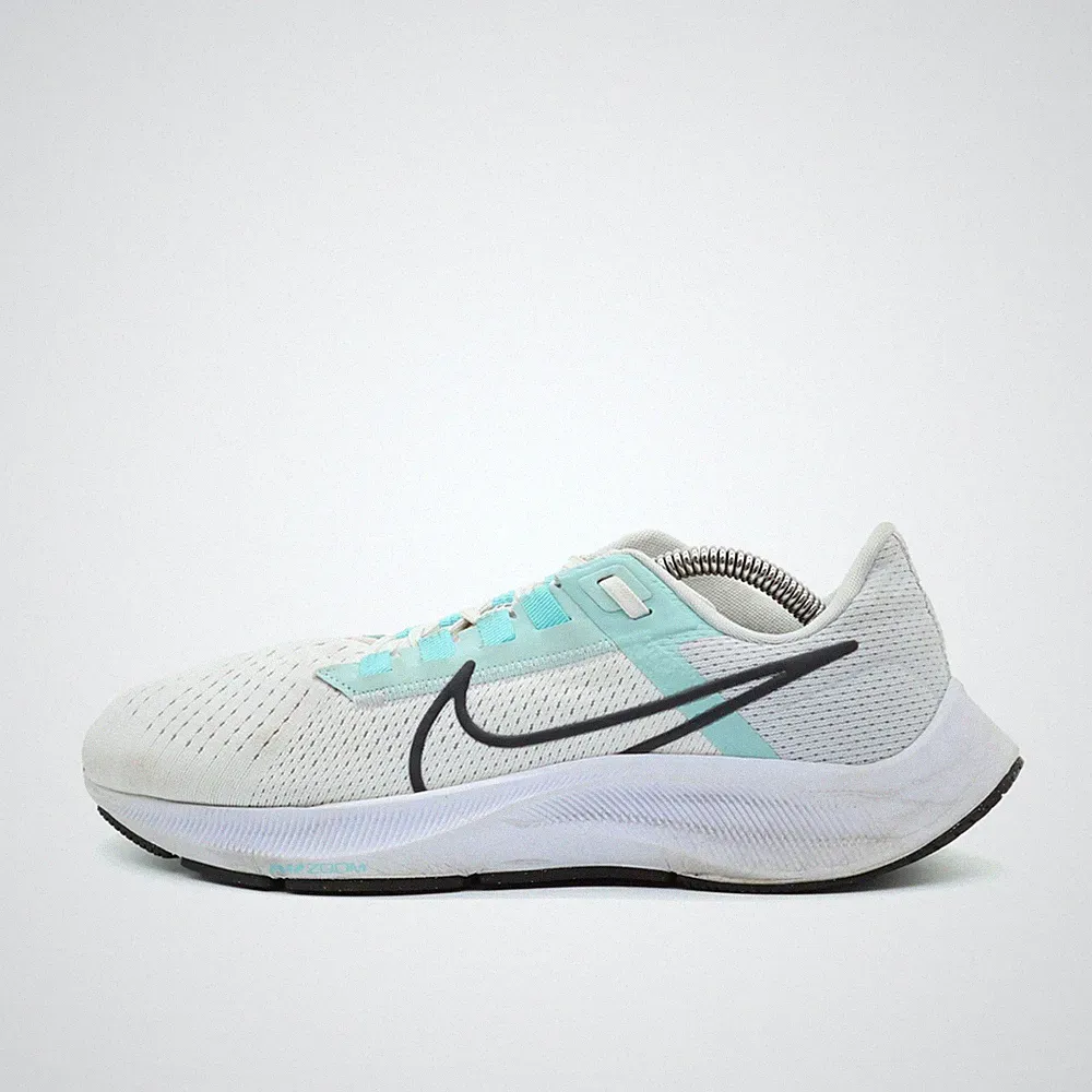 Nike Damen Pegasus 38 Sneaker Weiß/Türkis/Schwarz Zoom Laufschuhe EU 38.5