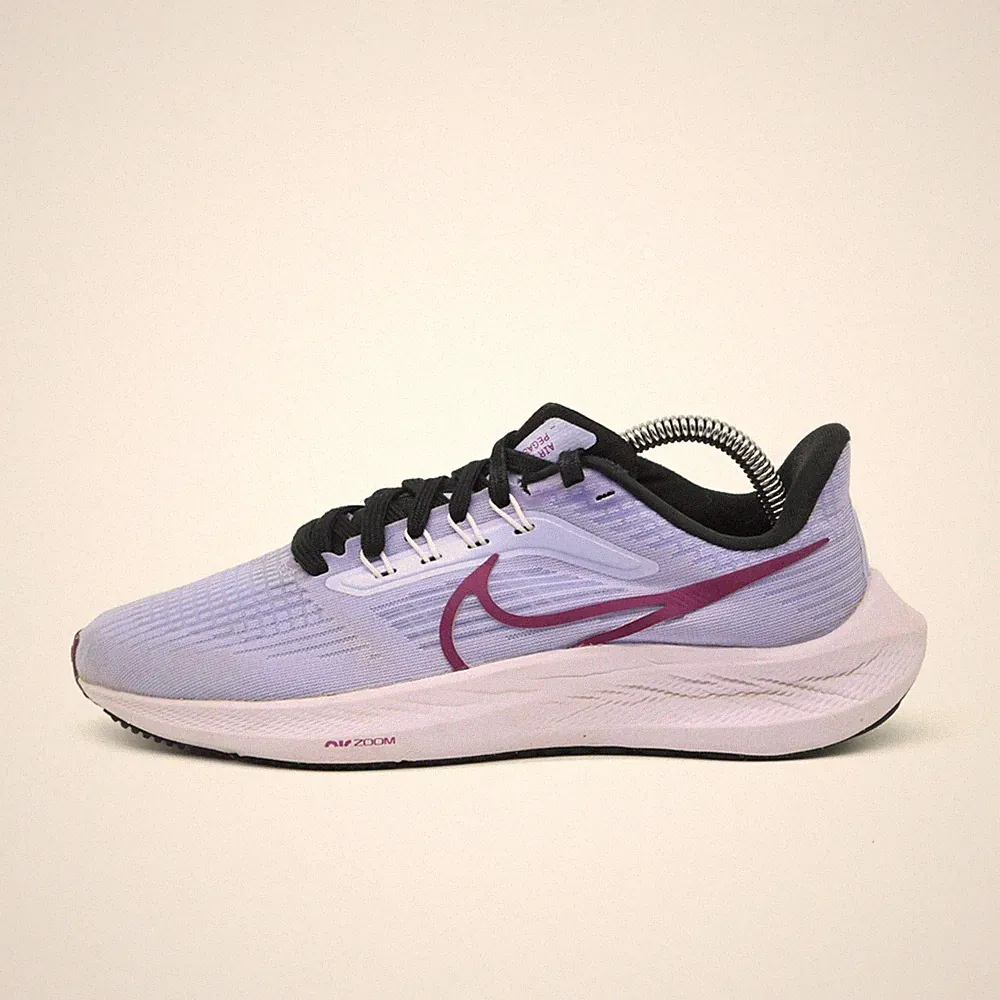 Nike Damen Pegasus 39 Sneaker lila Mesh Low-Top Zoom Laufschuhe EU 38