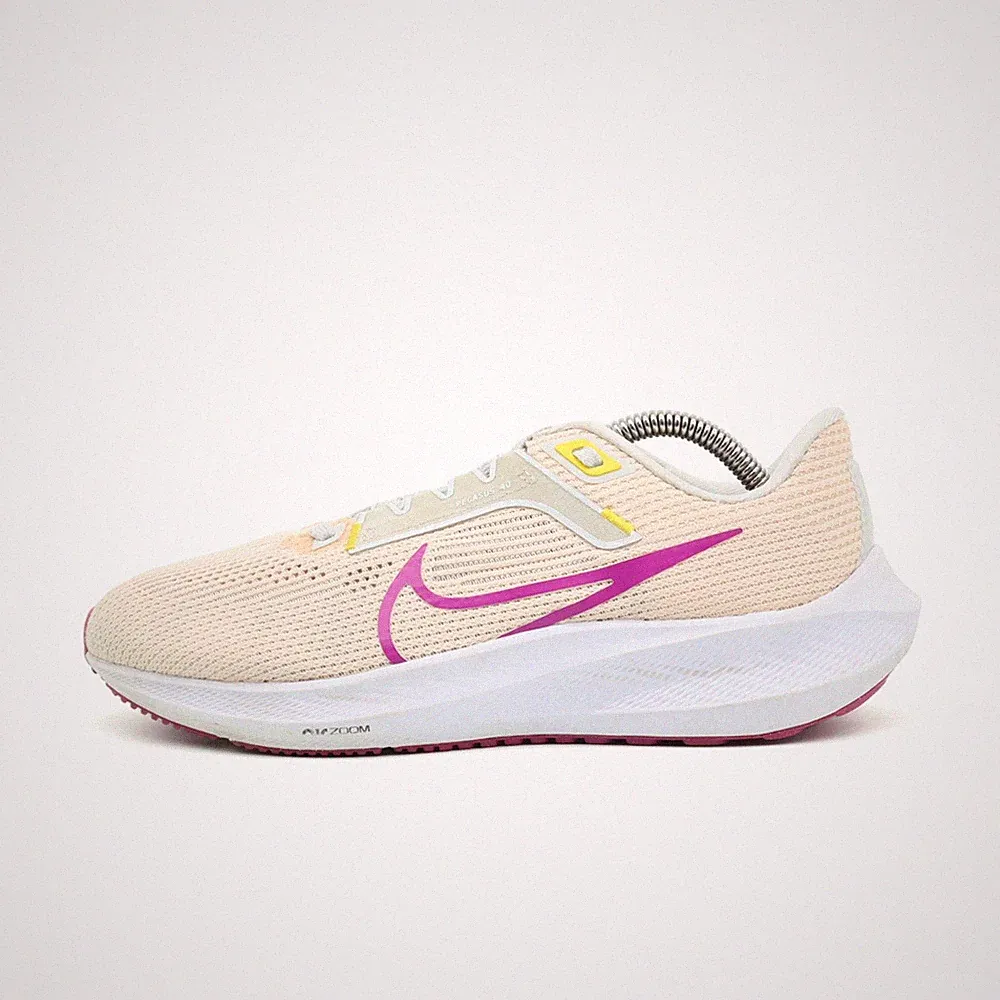 Nike Damen Pegasus 40 Sportschuhe Beige/Pink/Gelb/Weiß Zoom Laufschuhe EU 38