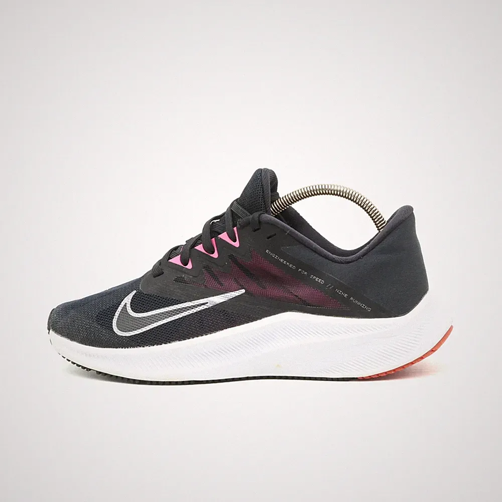 Nike Damen Quest 2 Sportschuhe Schwarz/Pink/Weiß Mesh Leicht Laufschuh EU 37,5