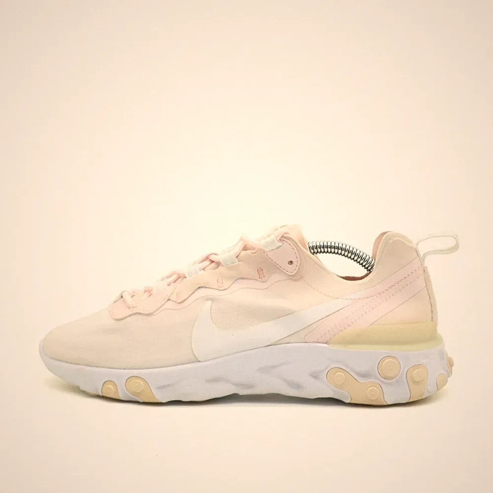 Nike Damen React Element 55 Laufschuhe Rosa Textil Leichtgewicht Sneaker EU 39