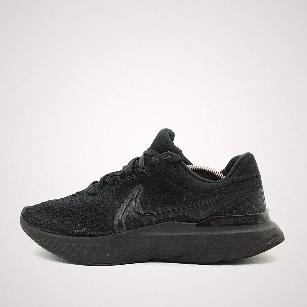 Nike Damen React Infinity Run Flyknit Sneaker Schwarz Low-Top Laufschuh EU 43