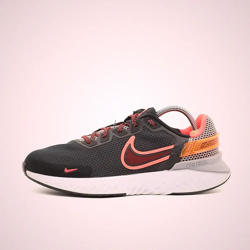 Nike Damen React Legend Sneaker EU 43 Schwarz CK2562-002 Mesh, Stoff