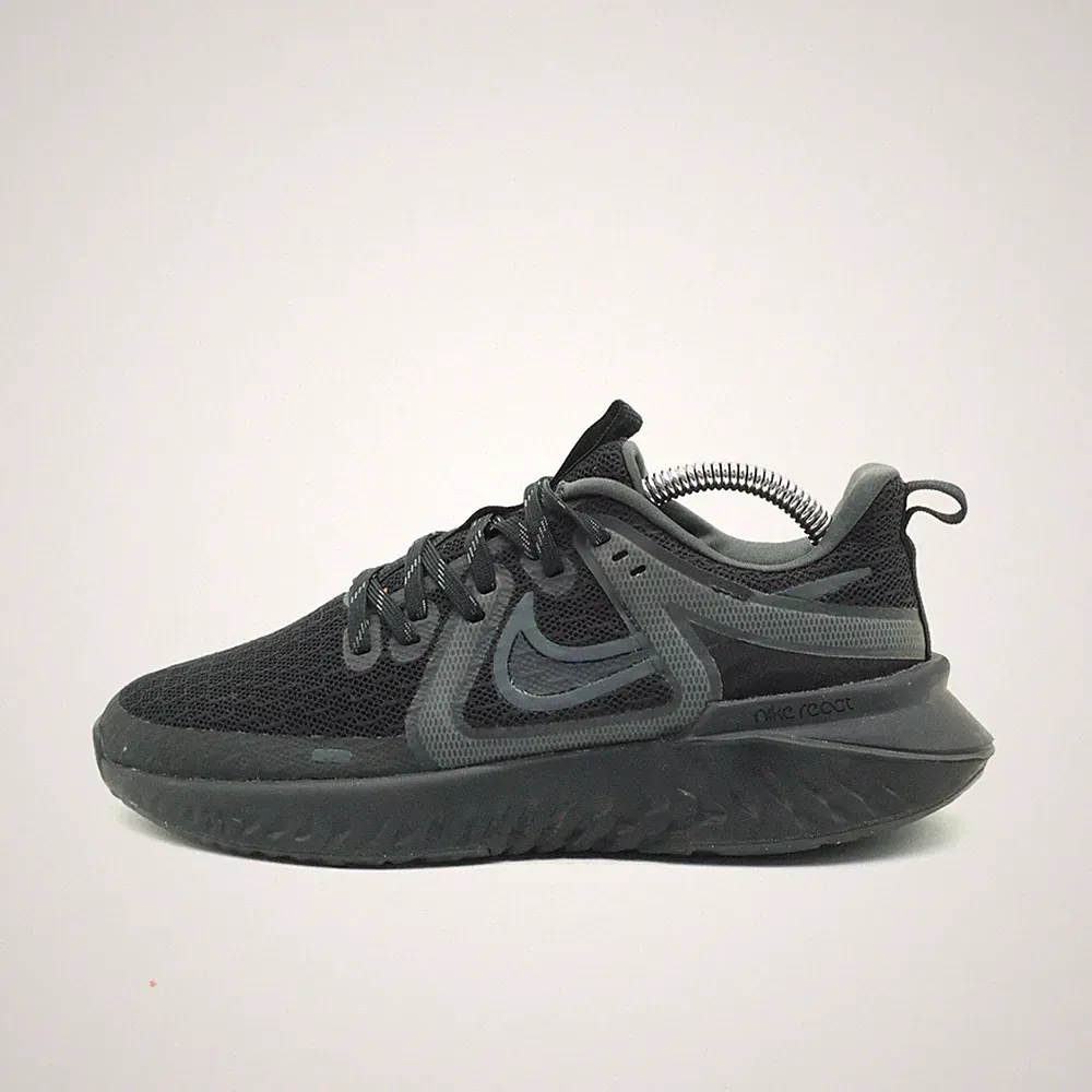 Nike Damen React Run Sneaker Schwarz Mesh Leichtgewicht Laufschuhe EU 36.5
