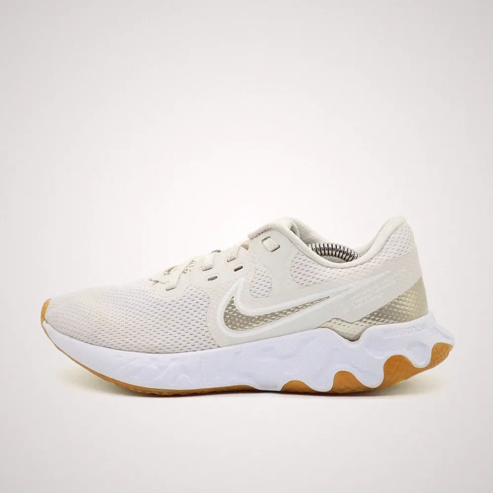 Nike Damen Renew Ride 2 Sneaker Weiß/Beige Mesh Niedrig Vegan Laufschuh EU 39