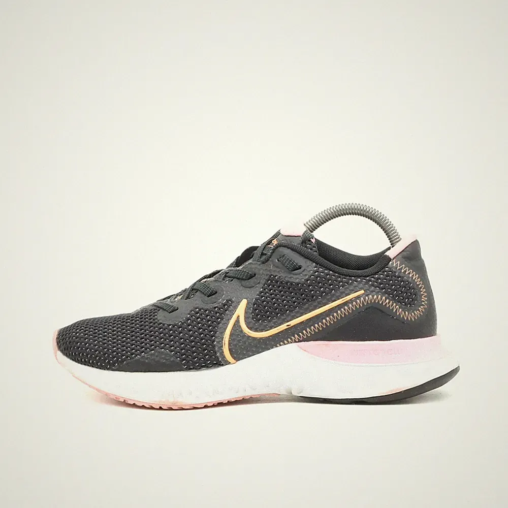 Nike Damen Renew Run Sneaker Schwarz/Rosa/Peach Mesh Dämpfung Laufschuh EU 38.5