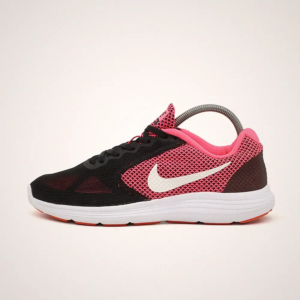 Nike Damen Revolution 3 Sneaker Schwarz Pink Leichtgewicht Laufschuhe EU 37.5