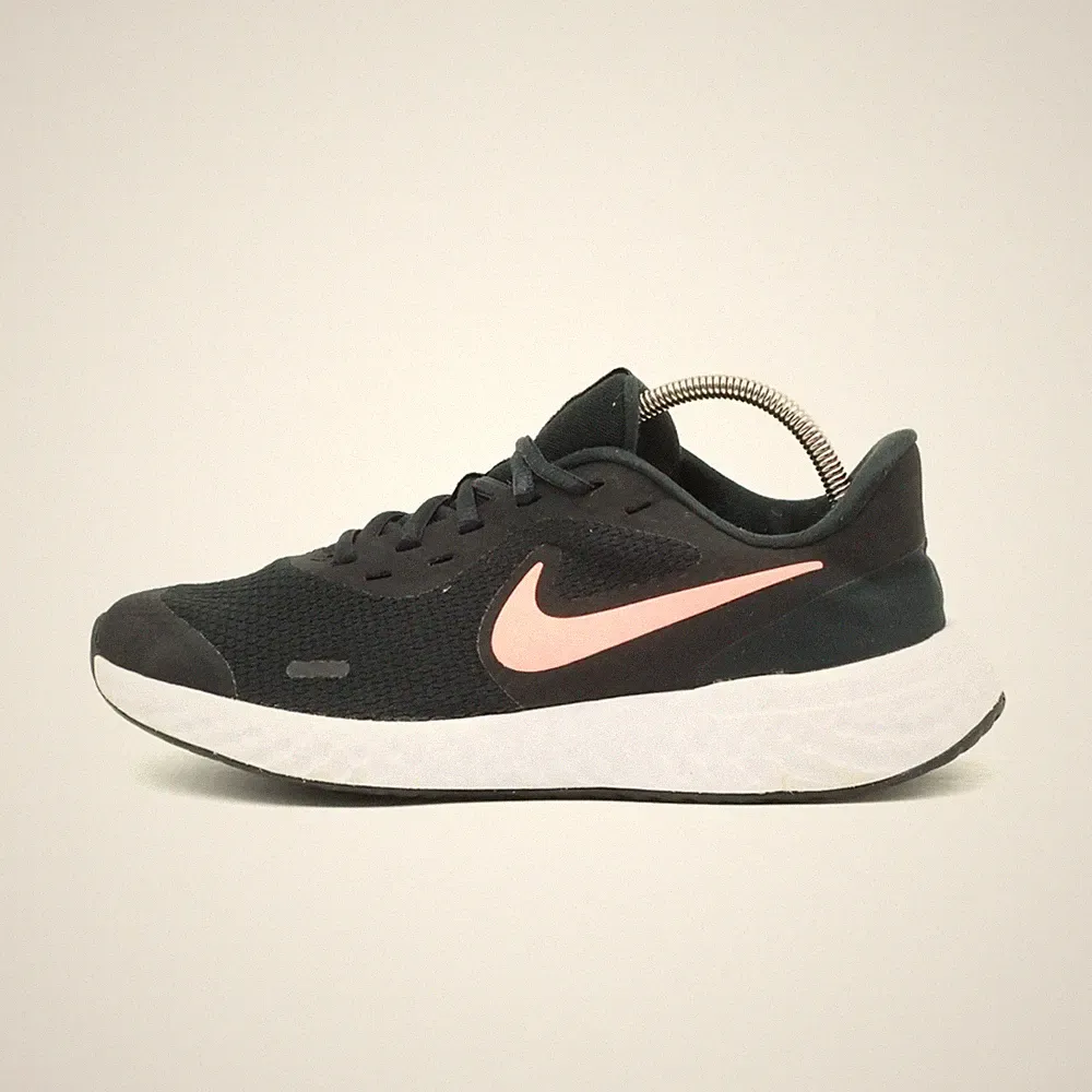 Nike Damen Revolution 5 Schuhe Schwarz/Rosa Mesh Atmungsaktiv Laufschuh EU 38