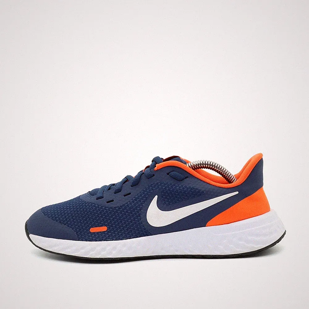 Nike Damen Revolution 5 Sneaker Blau Orange Weiß Leichtgewicht Laufschuhe EU 38