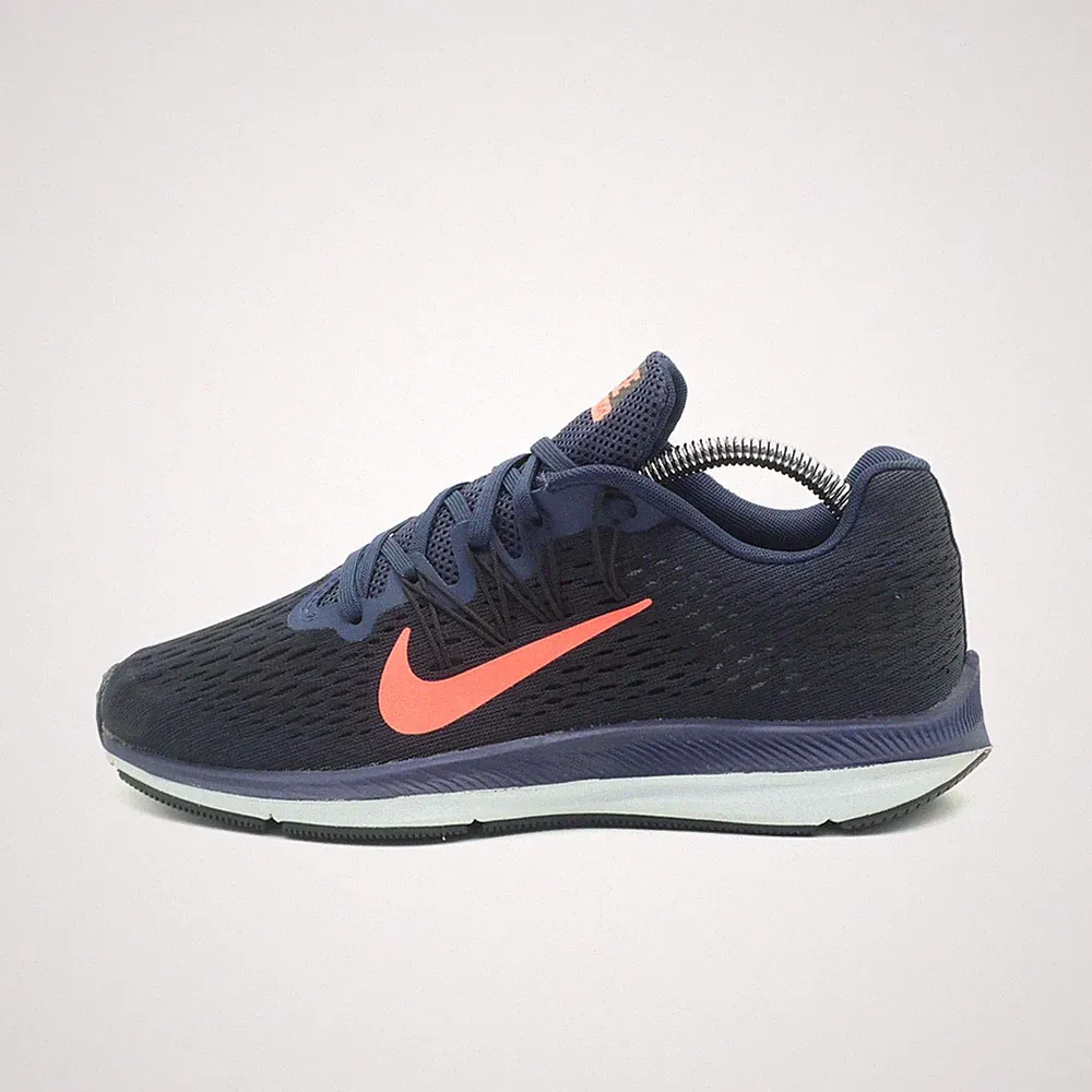 Nike Damen Winflo 5 Sportschuhe Blau Mesh Low-Top Zoom Laufschuhe EU 37.5