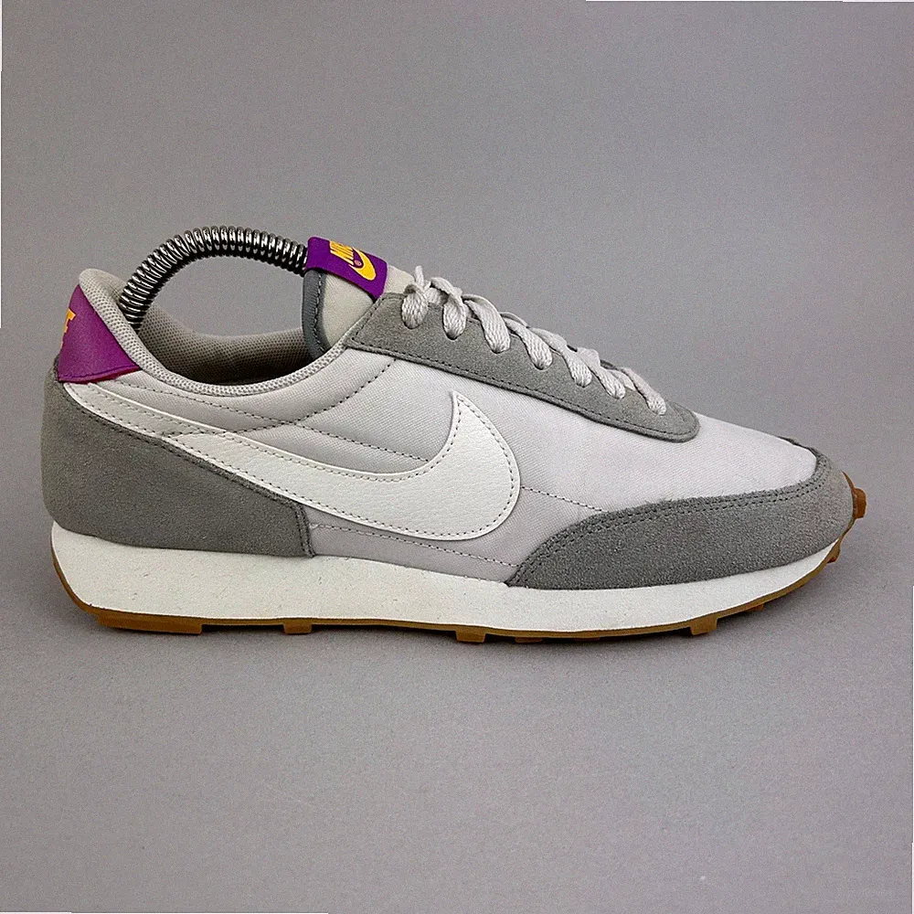 Nike Daybreak weiß grau Nylon klassisch Waffel Damen Turnschuhe Schuhe US8,5 UK6