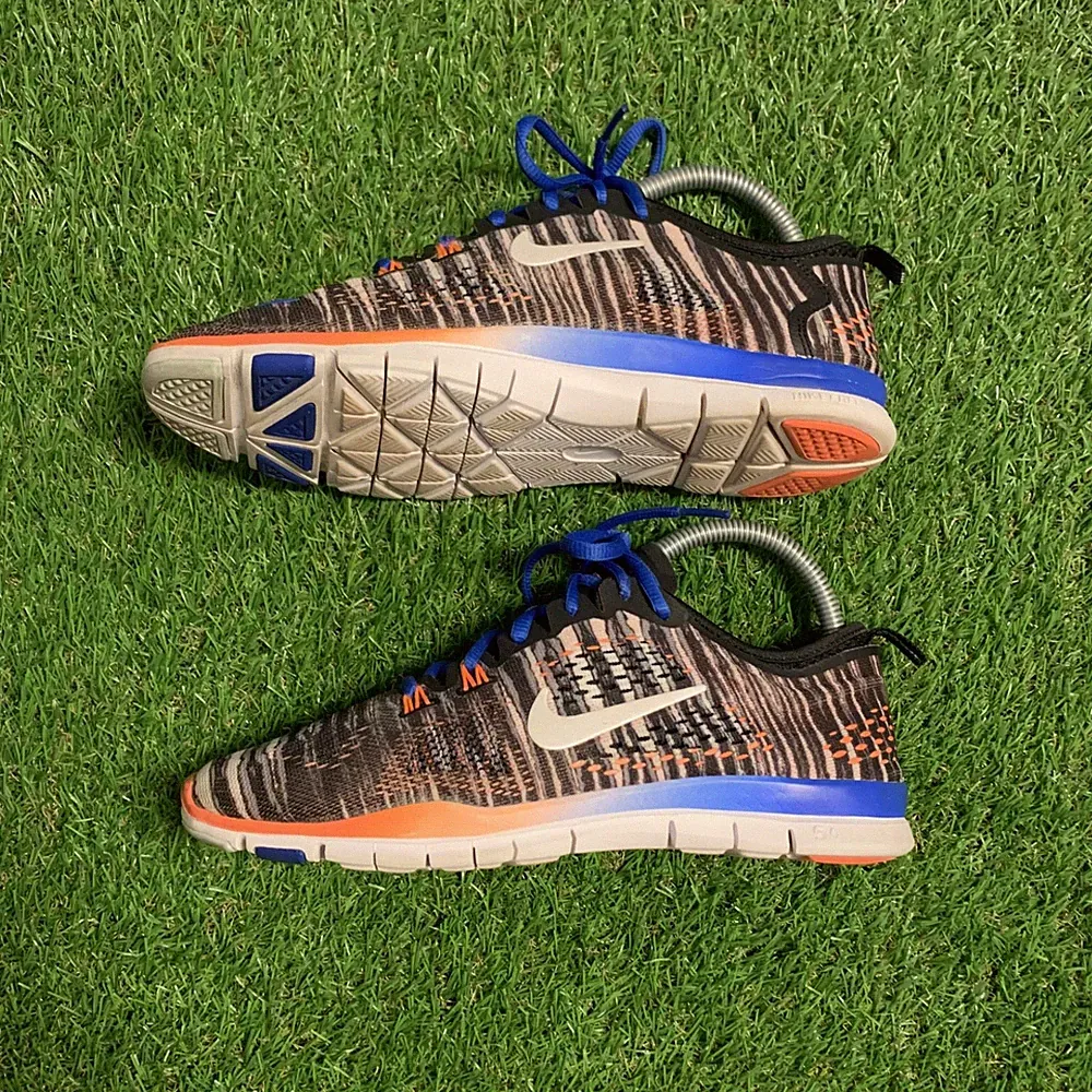 Nike Free 5.0 TR Fit 4 Damen Laufschuhe Gr 38 Schwarz Blau Orange 629832-006