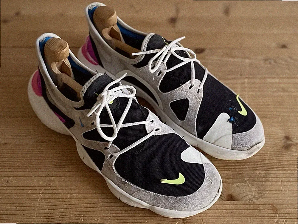 Nike Free RN 5.0 „Summit White“, Laufschuhe, weiß/bunt, Gr. 45