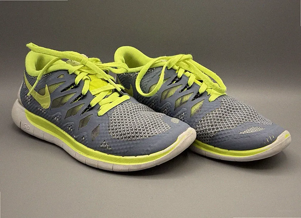 Nike Free Run 5.0 (GS) Lauf Running Schuhe blau grau gelb grün 644428 403