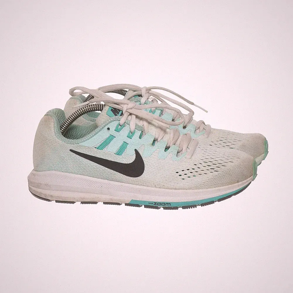 Nike, Laufschuhe, Größe: 37 1/2, Weiß/Türkis/Schwarz, Damen #5Aw