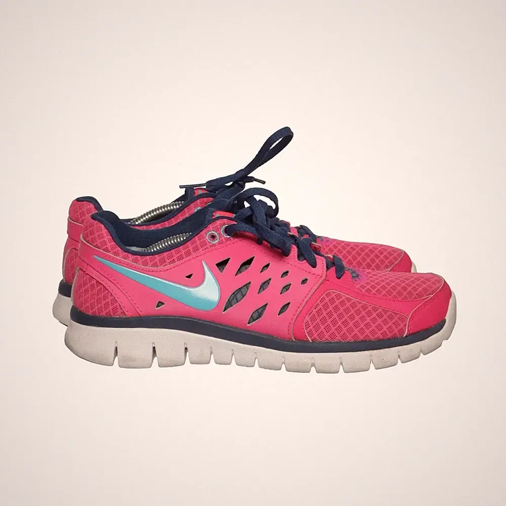 Nike, Laufschuhe, Größe: 39, model: flex 2013 run, Pink/Blau/Weiß, Damen #Dwh