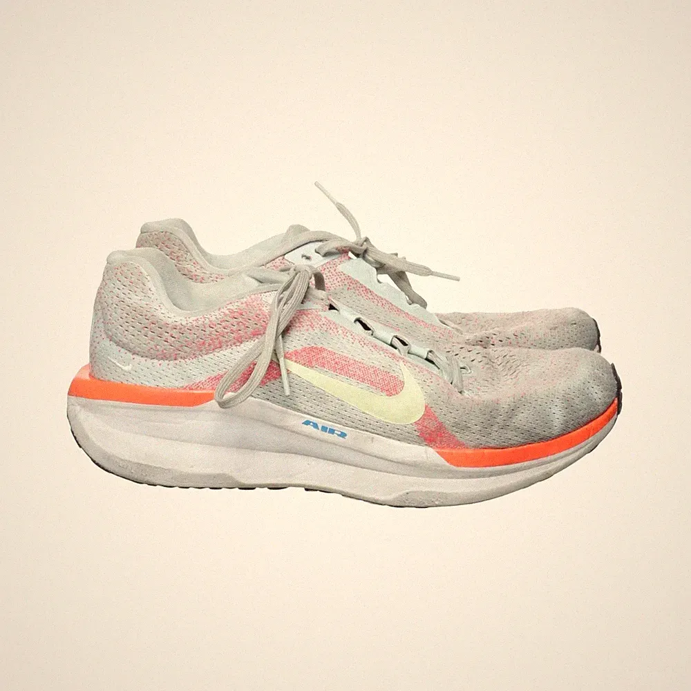 Nike, Laufschuhe, Größe: 43, Winflo 11, Grau/Orange/Weiß, Damen #dJH