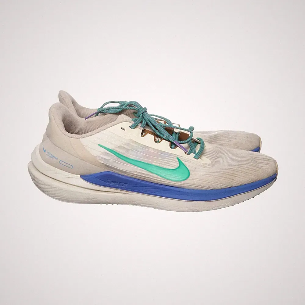 Nike, Laufschuhe, Größe: 45, Weiß/Blau/Grün, Unisex (Erwachsene) #Nw7