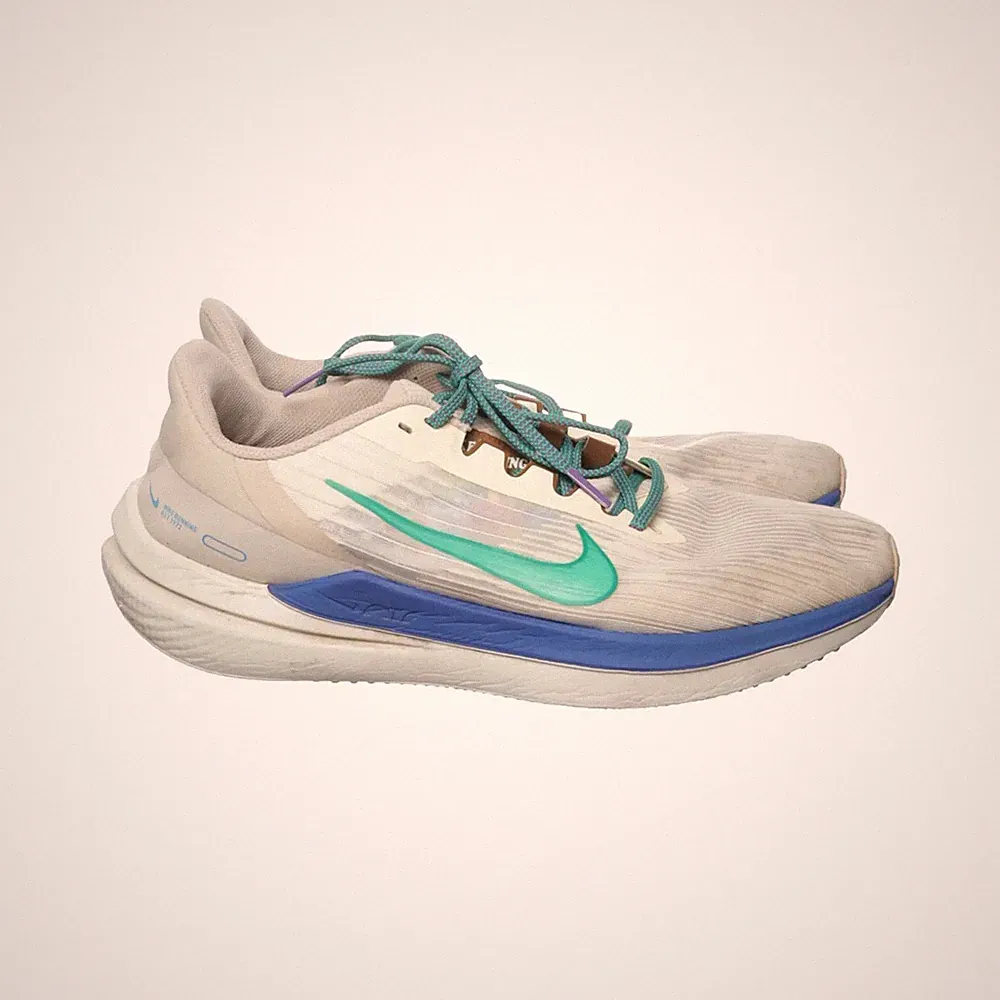 Nike, Laufschuhe, Größe: 45, Weiß/Blau/Grün, Unisex (Erwachsene) #Nw7