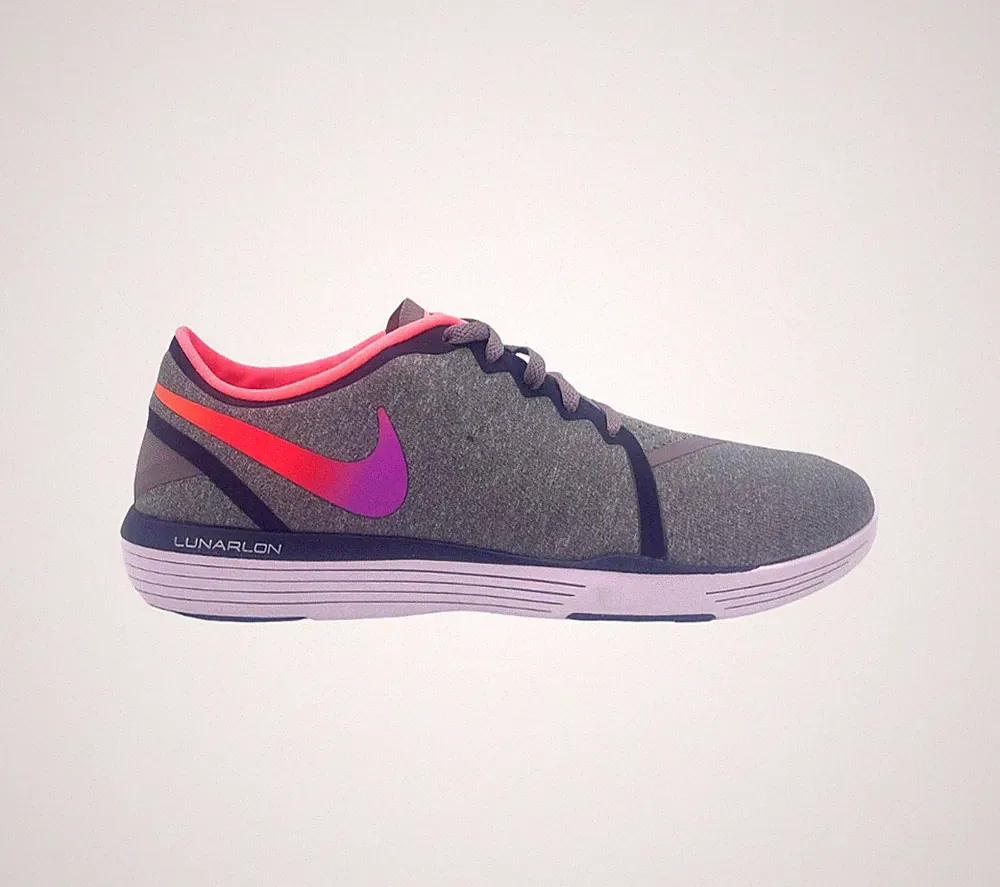 Nike Laufschuhe Sportschuhe Damen Lunar Sculpt Sneaker Grau Komfort Leicht Trend