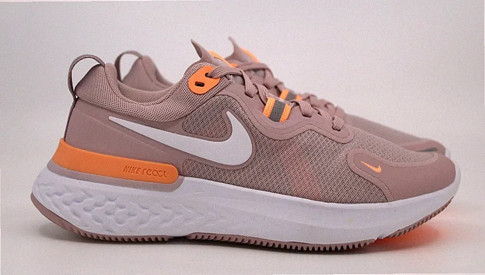 Nike React Miler Laufschuhe UK 4 Turnschuhe Champagne Orange Pulse CW1778-602