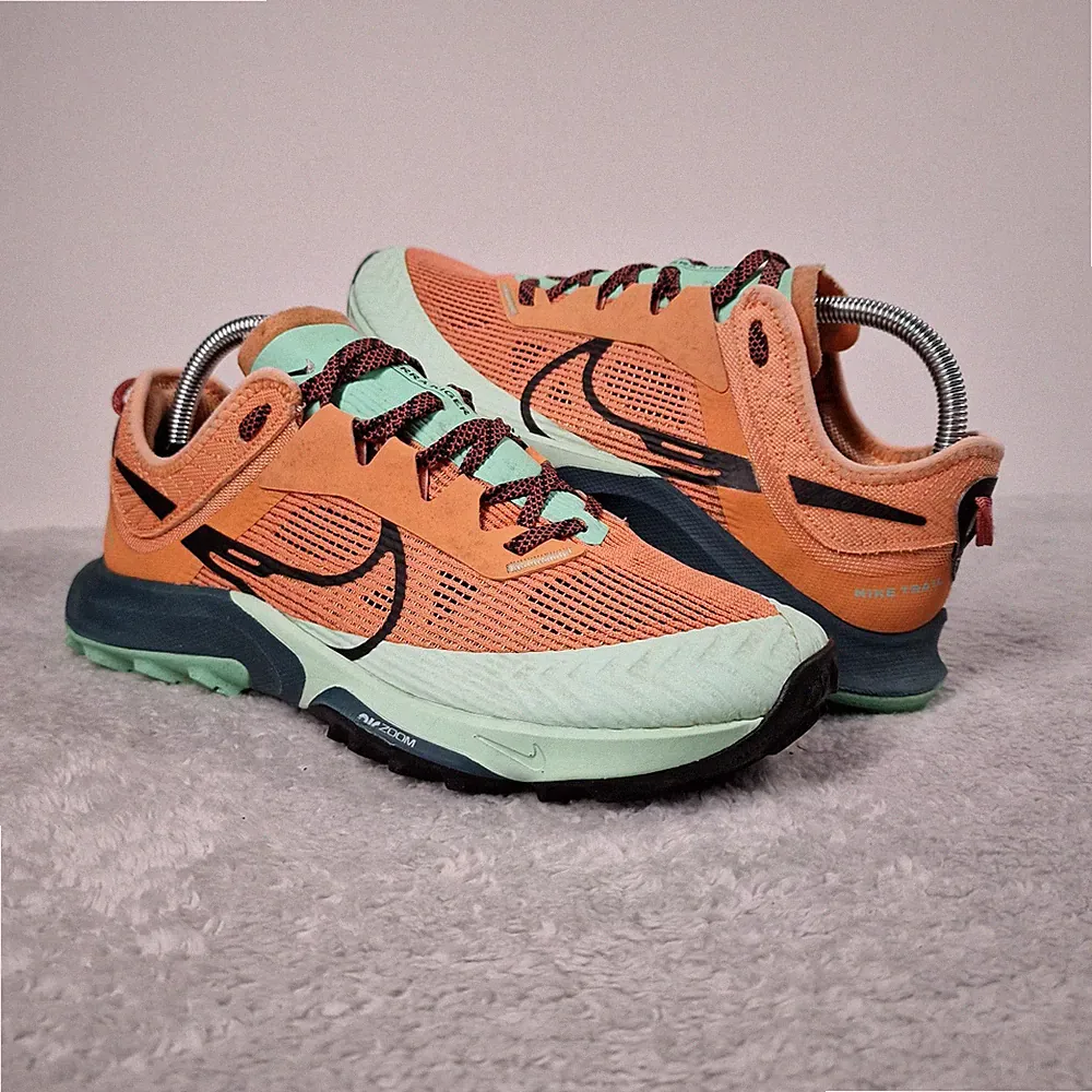 Nike Terra Kiger 8 Trail Gore-Tex Laufschuhe Orange Mint Grün UK 6 Damen