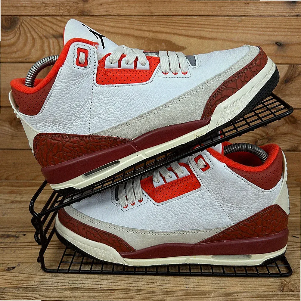Nike Turnschuhe Damen Größe UK 5,5 Air Jordan 3 Retro Mars Stone Basketballschuhe