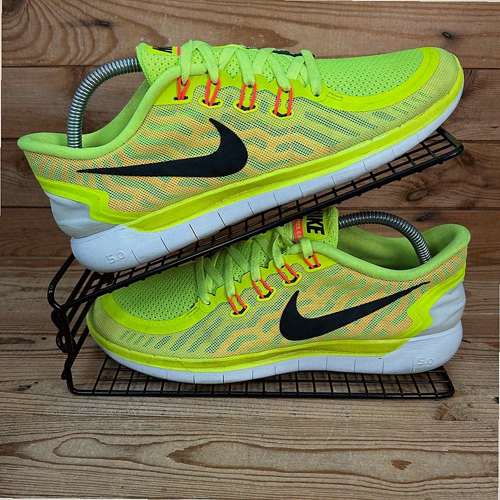 Nike Turnschuhe Damen Größe UK 7,5 Free RN 5.0 Gelb Barfuß Minimal Schuhe