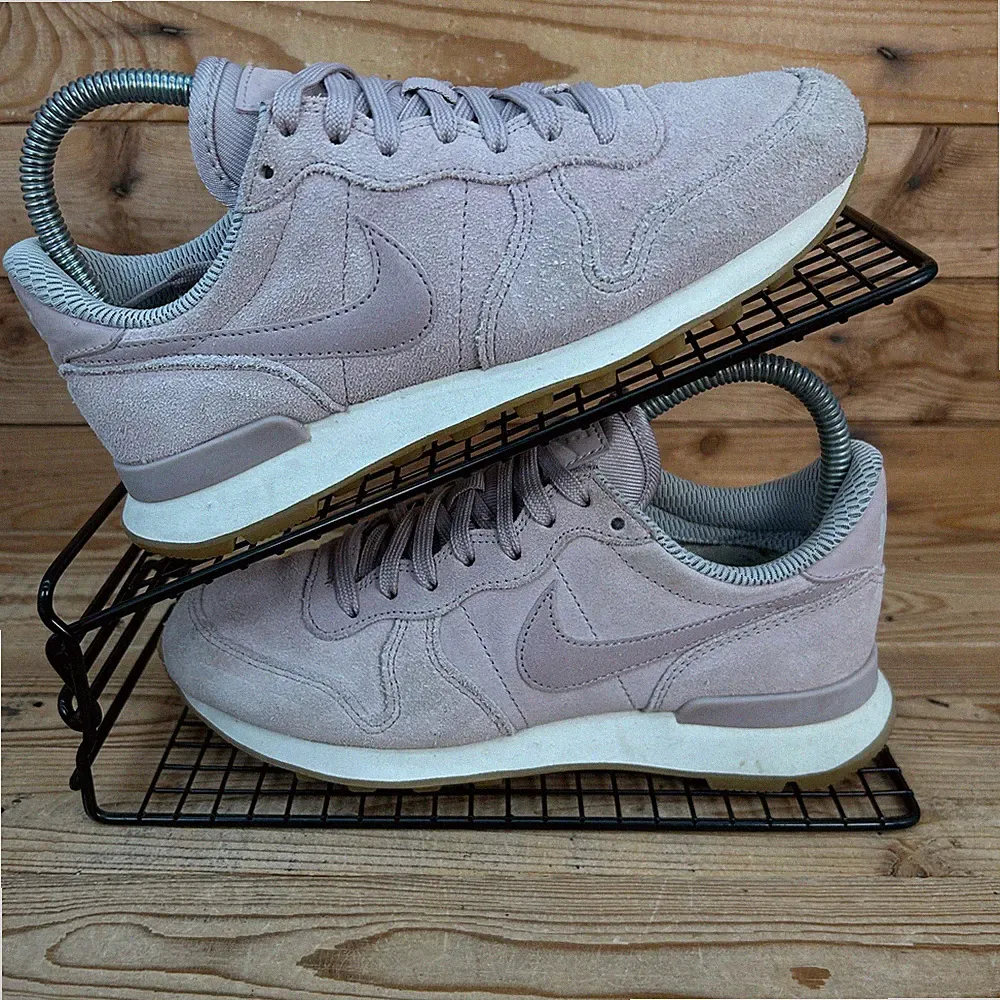 Nike Turnschuhe Damen UK 2,5 Internationalist SE Particle Rose Grey Waffle Schuhe