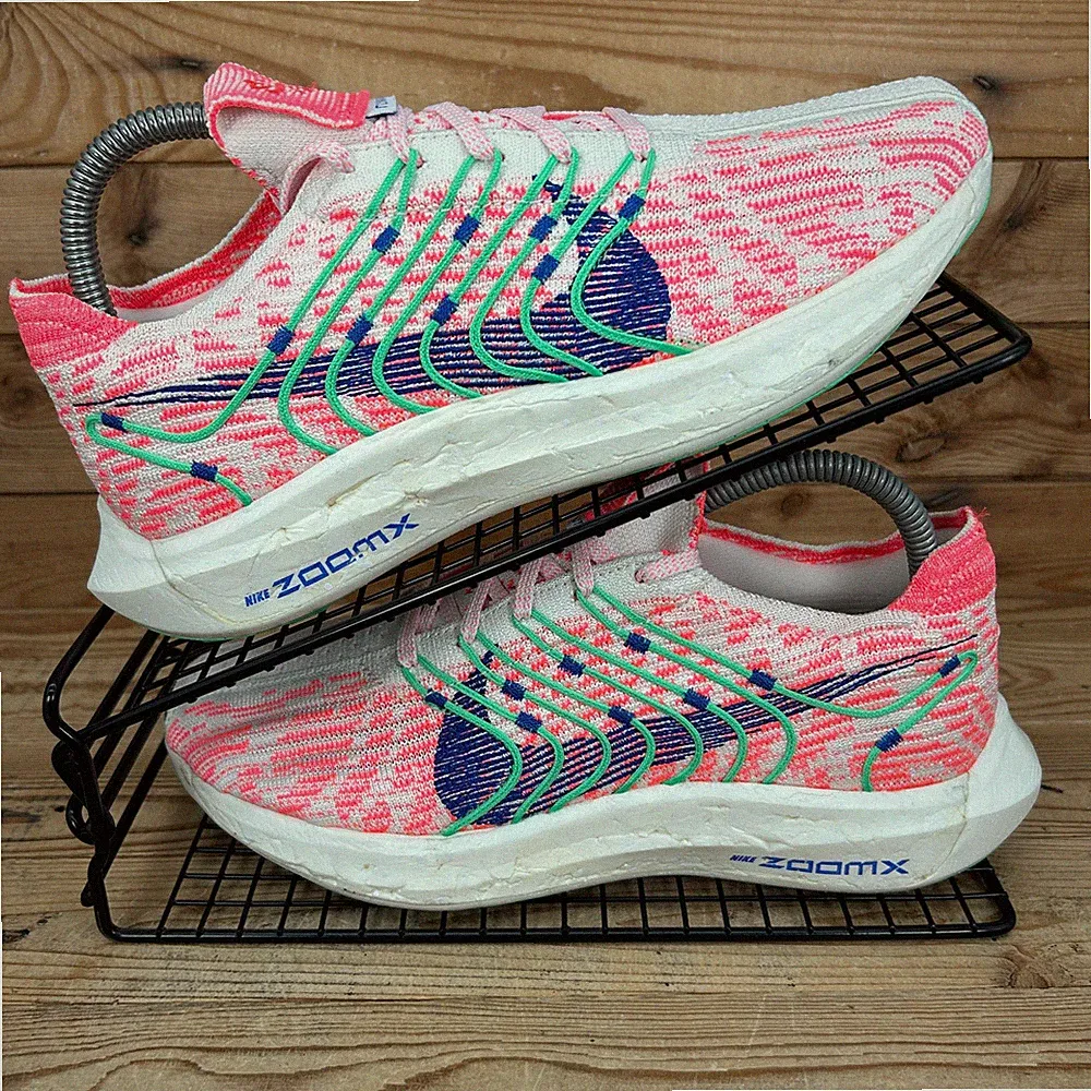 Nike Turnschuhe Damen UK 5 ZoomX Pegasus Turbo Hot Punch Electric Algae Laufschuhe
