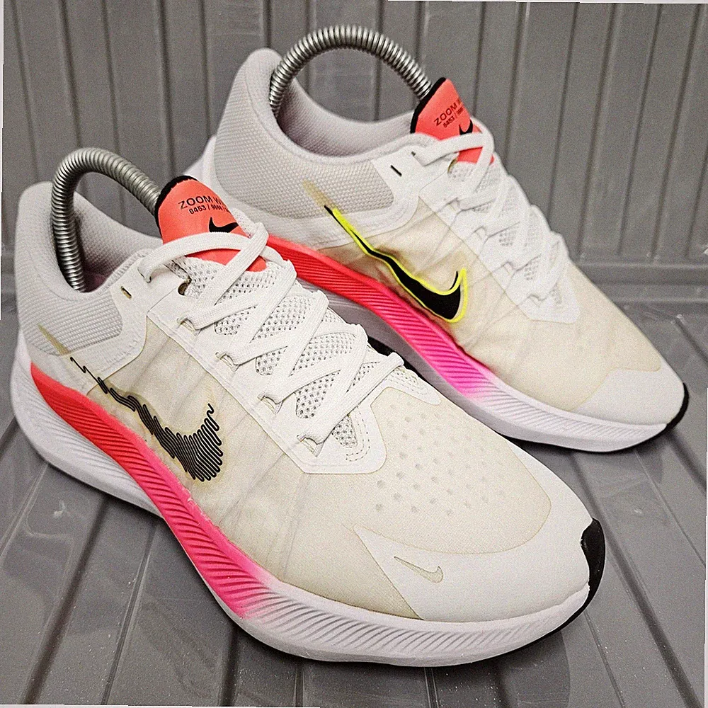 Nike Winflo 8 Rawdacious Damen Größe UK 6 weiß pink Laufschuhe CW3421-100