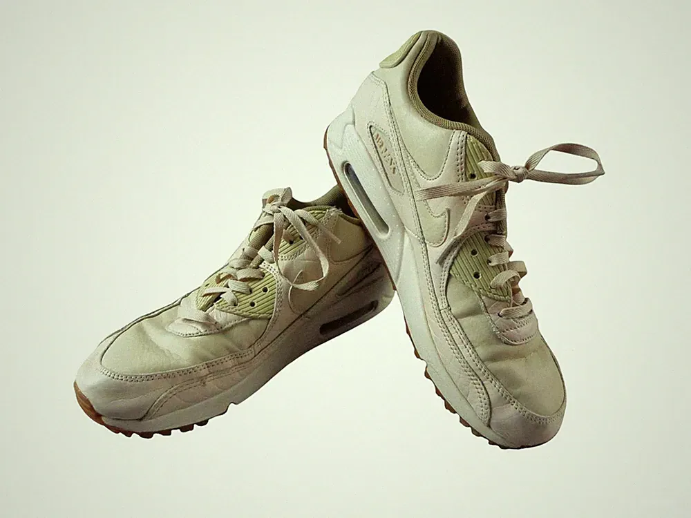 Nike WMNS Air Max 90 Damen Sneaker Gr. 40 Leder Farbe Oatmeal Laufschuhe (21326)