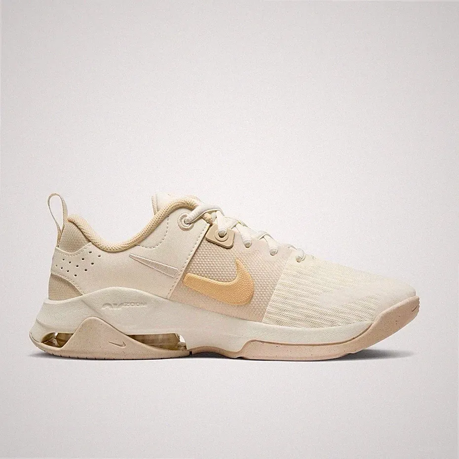 Nike Zoom Bella 6 Weiß Gold Damen Trainingsschuhe UK 5,5 EU 39 US 8 DR5720-100