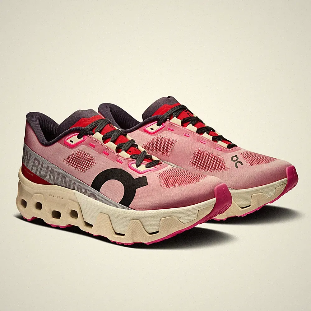 On Cloudmonster Hyper Red Cream 3WE10123344 CloudTec Damen Laufschuhe