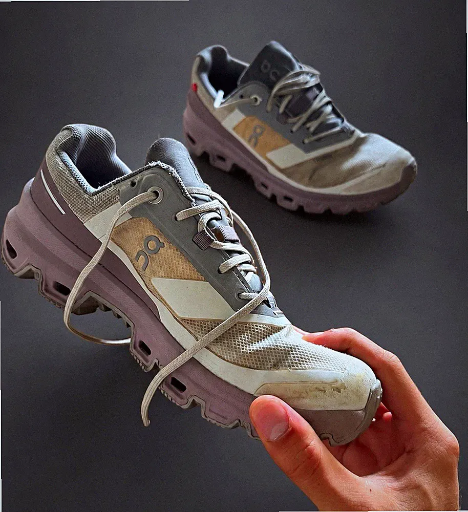 On CloudTec Damen Sneaker Laufschuhe Mesh atmungsaktiv Grau/Beige EU 37