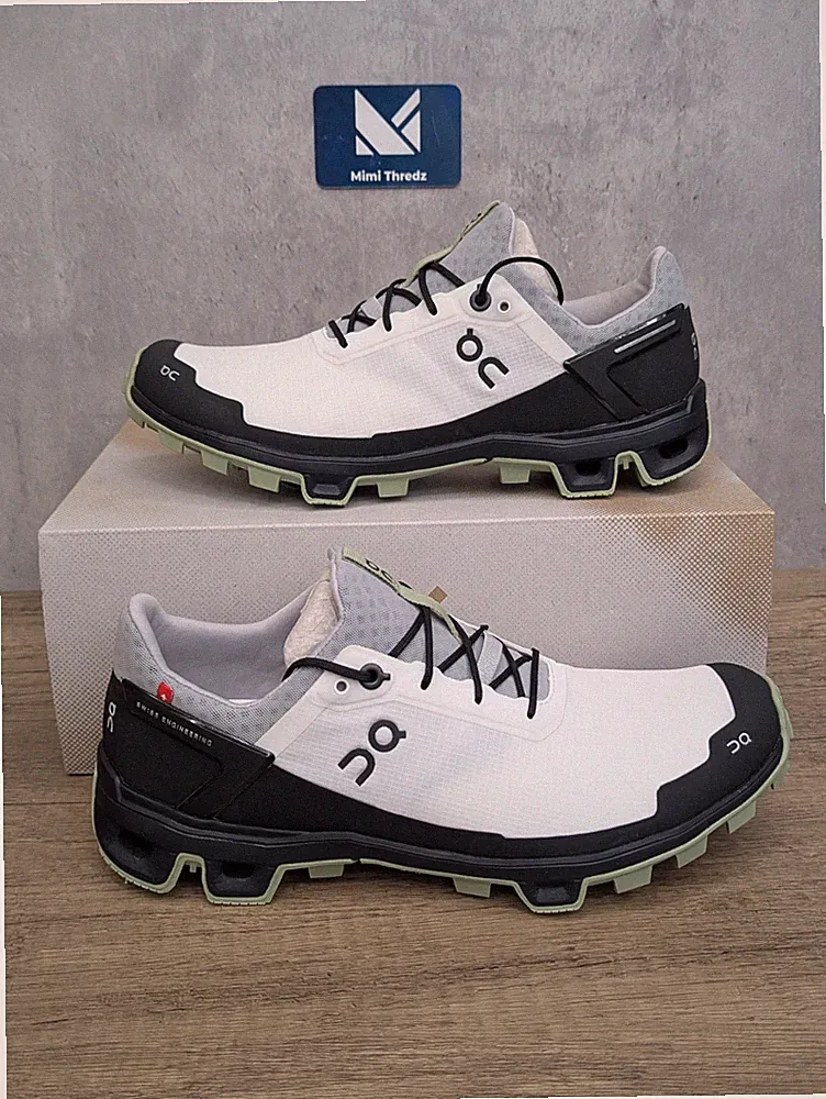 On Cloudventure Peak Damen UK8 Trail Laufschuhe Sneaker Weiß/Blatt Neu mit Karton ✅