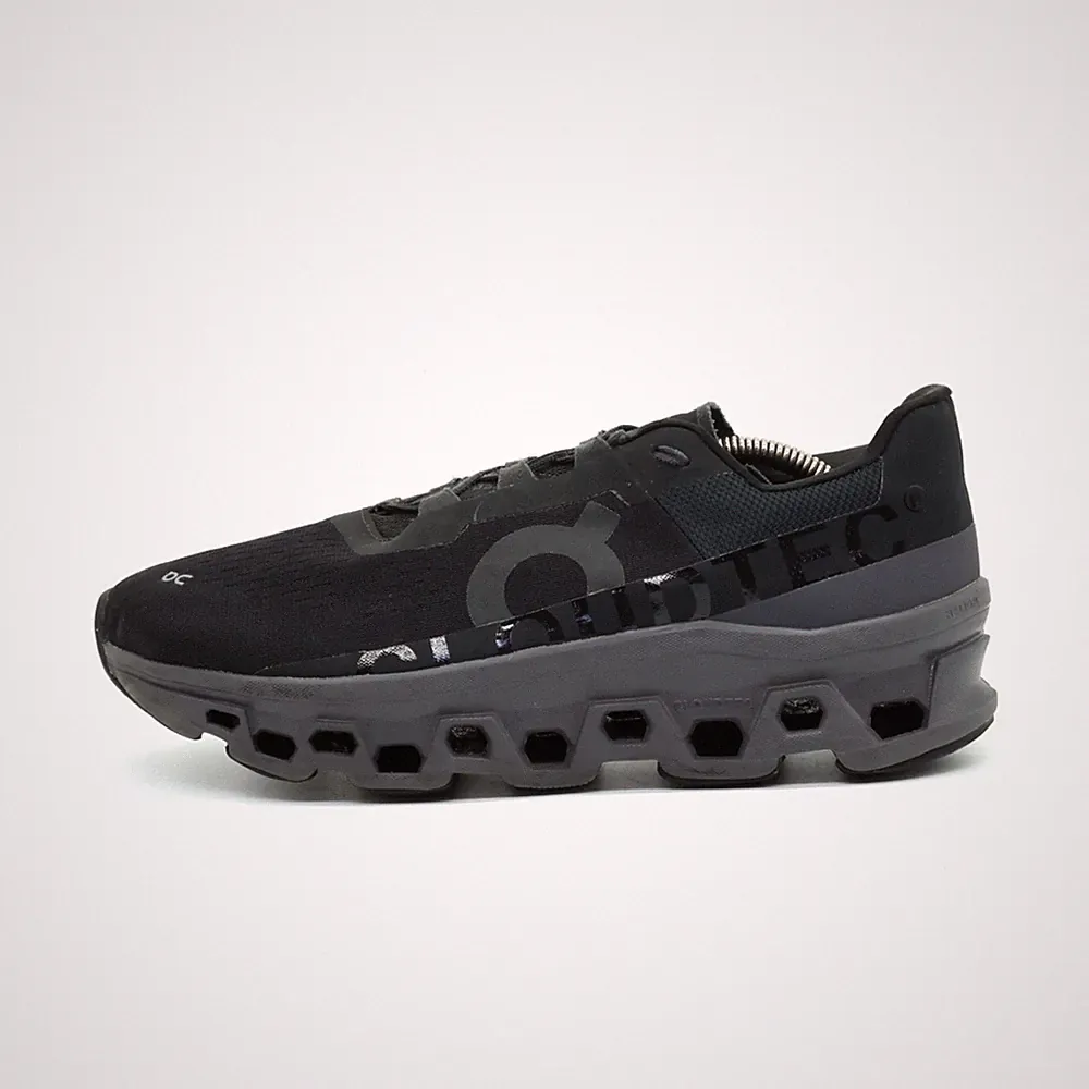 On Damen CloudMonster Sneaker Schwarz CloudTec-Technologie Laufschuhe EU 42