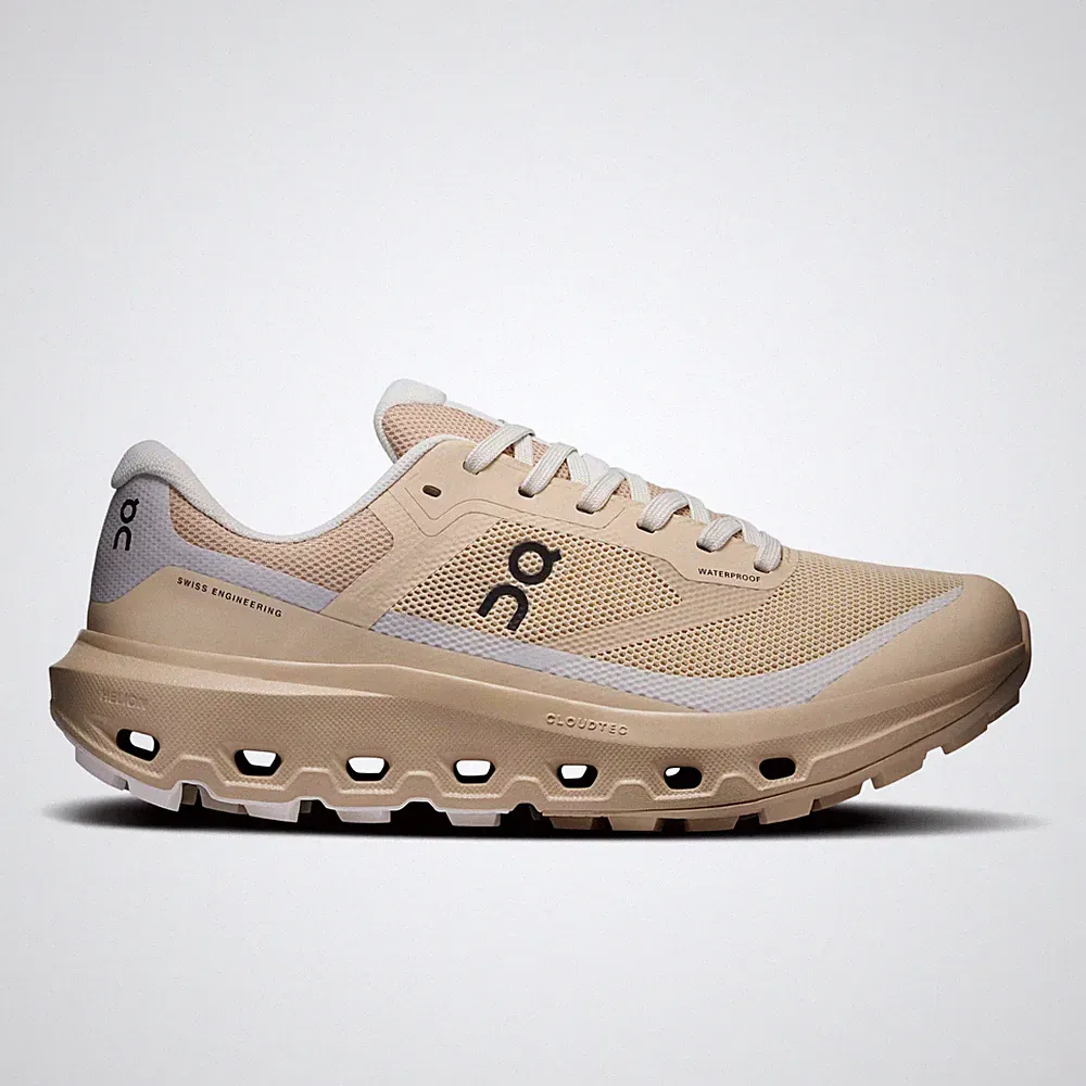 On Running Damen Cloudvista 3 Waterproof New Generation Laufschuhe Sand