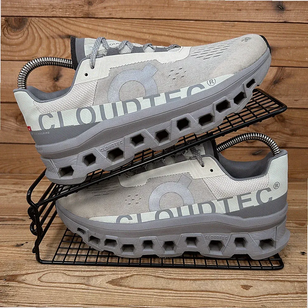 On Running Sneaker Damen UK 6,5 CloudMonster Ice Alloy Grey Marathonschuhe
