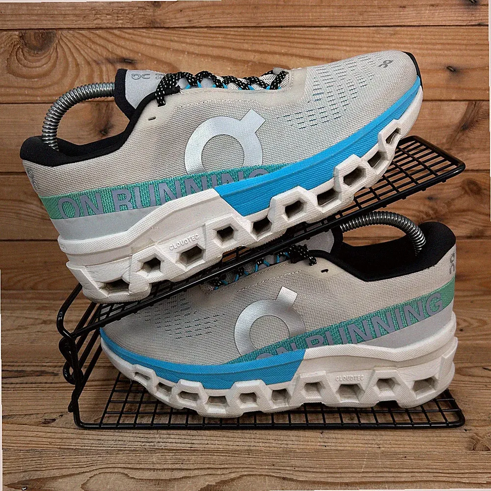 On Running Turnschuhe Damen Größe UK 5 Cloudmonster 2 Cream Horizon Schweizer Schuhe