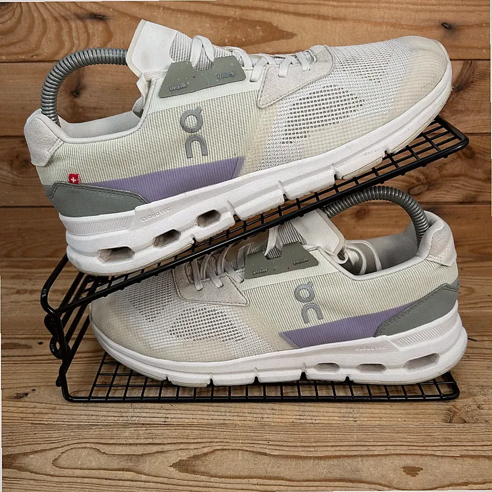 On Running Turnschuhe Damengröße UK 6 Cloudrift ungefärbt weiß Glyzinie Schweizer Schuhe