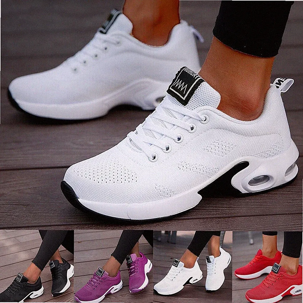 Orthopädische Turnschuhe für Damen, atmungsaktive Outdoor-Laufschuhe, leichte