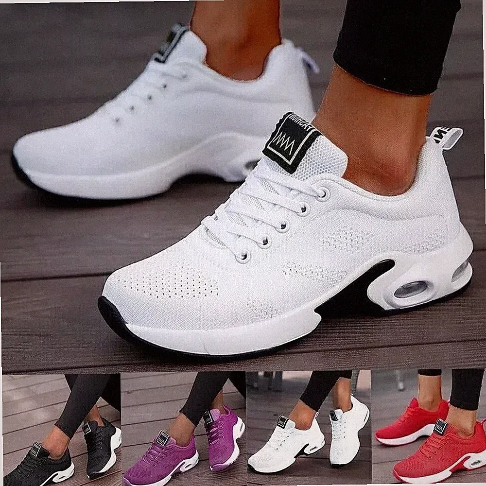 Orthopädische Turnschuhe für Damen, atmungsaktive Outdoor-Laufschuhe leichte NEU