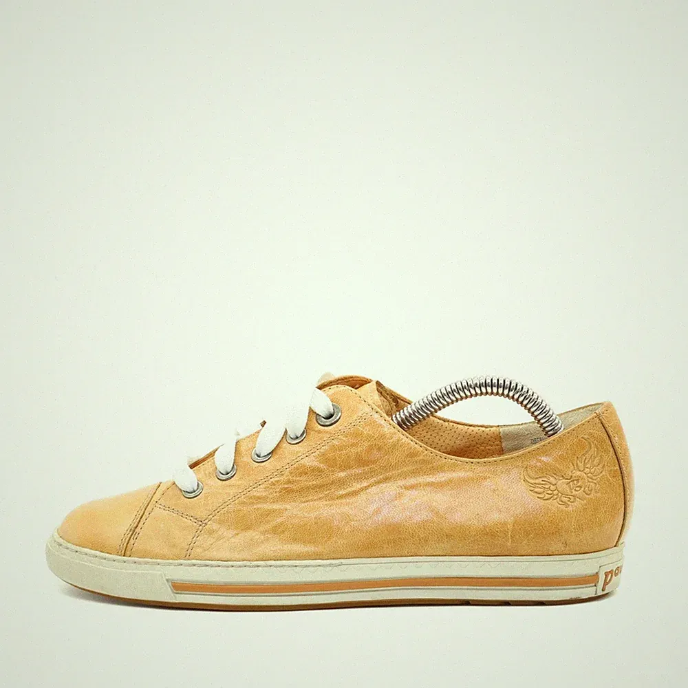 Paul Green Damen 5105 Sneaker Beige Leder Low-Top Komfort EU 37